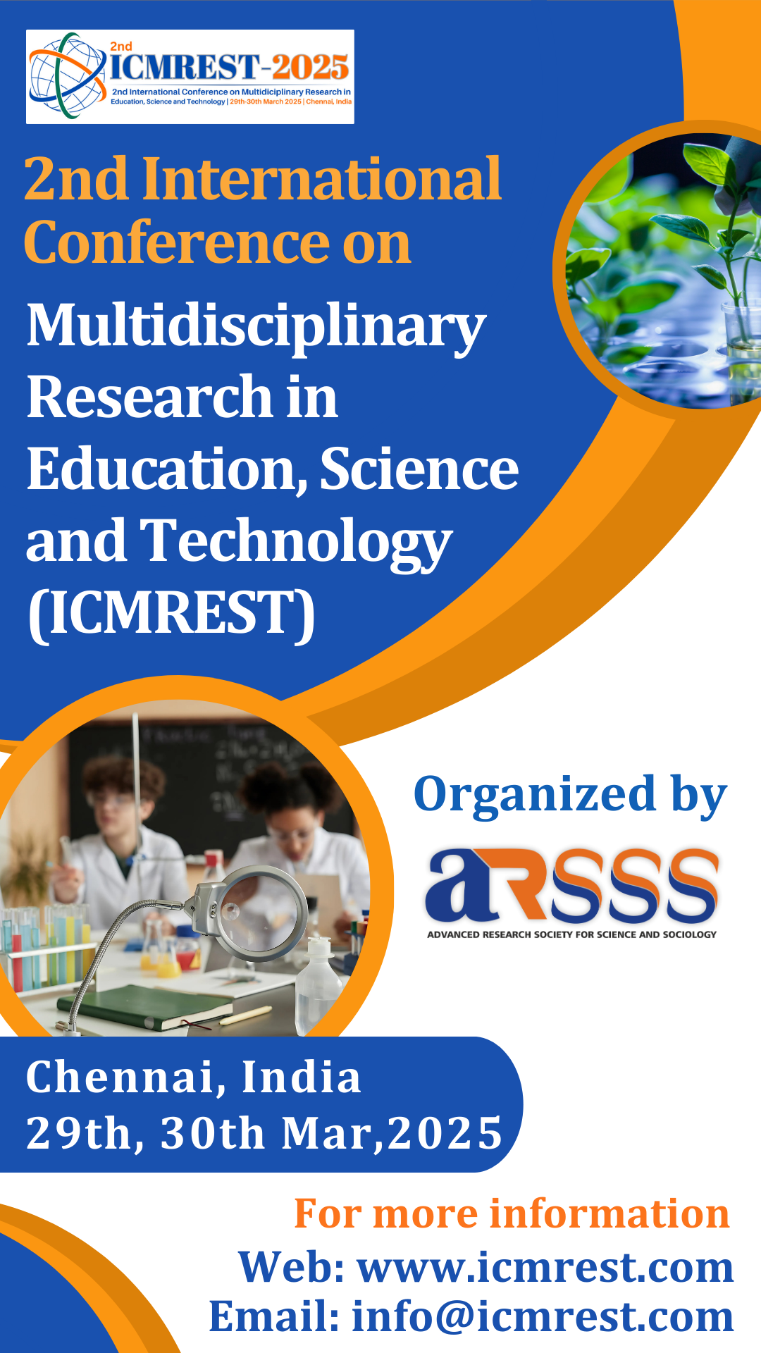 Multidisciplinary Research in Education, Science and Technology Conference in India